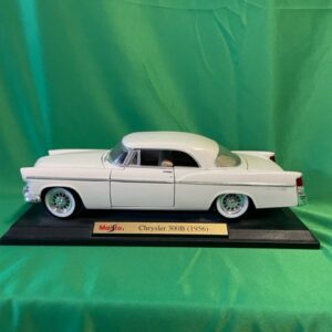 A model of an old car on display.